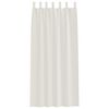 vidaXL Voile-Vorhang mit Vorh&auml;ngen 2 pcs Creme 245 x 140 cm Polyester