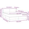 vidaXL Boxspringbett mit Matratze Rosa 160x210 cm Samt