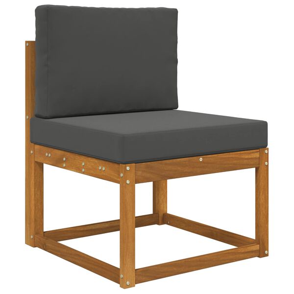 vidaXL Sofakissen f&uuml;r drau&szlig;en 2 pcs Anthrazit Polyester