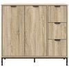 vidaXL Sideboard Sonoma-Eiche 89,5 x 33 x 82 cm Holzwerkstoff