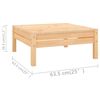 vidaXL 13-tlg. Garten-Lounge-Set Massivholz Kiefer