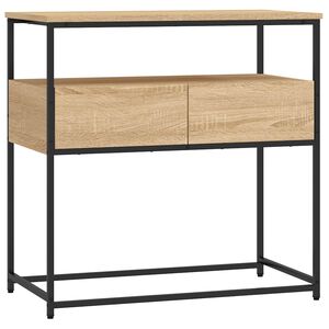 vidaXL Konsolentisch Sonoma-Eiche 75 x 40 x 75 cm Holzwerkstoff