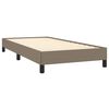 vidaXL Bettgestell ohne Matratze Taupe 80x200 cm Stoff