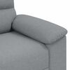 vidaXL 2-Sitzer-Sofa Hellgrau 180x81x84 cm Stoff