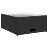 vidaXL 4-tlg. Garten-Lounge-Set mit Auflagen Poly Rattan Schwarz