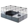 Ferplast Kaninchenk&auml;fig Multipla 107,5x72x50 cm Schwarz