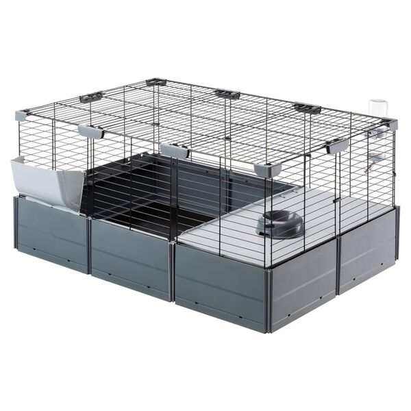 Ferplast Kaninchenk&auml;fig Multipla 107,5x72x50 cm Schwarz