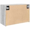 vidaXL Bad-Wandschrank Grau Sonoma 60x25x40 cm Holzwerkstoff