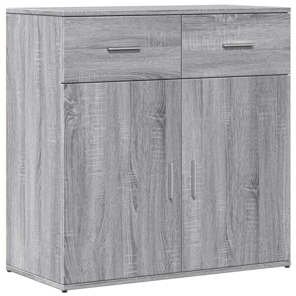 vidaXL Sideboards 2 Stk. Grau Sonoma 79x38x80 cm Holzwerkstoff