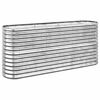 vidaXL Hochbeet Verzinkter Stahl 152x40x68 cm Silbern