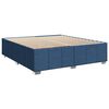 vidaXL Boxspringbett mit Matratze Blau 200x200 cm Stoff