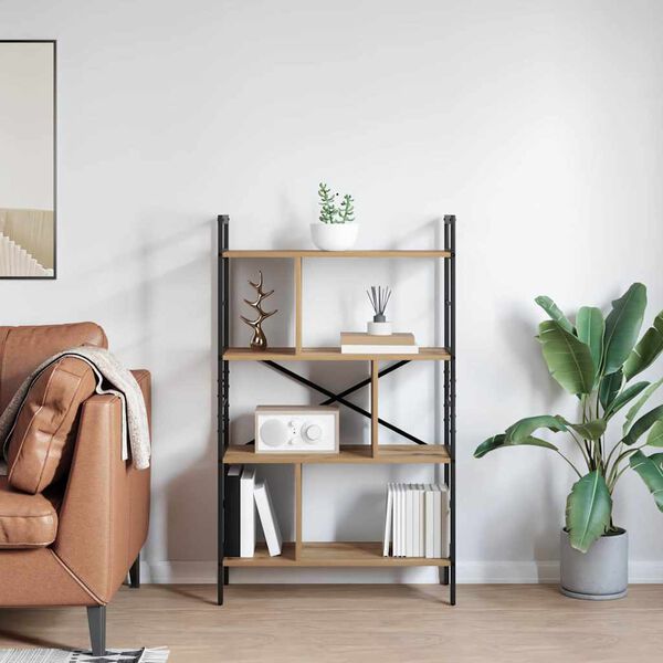 vidaXL B&uuml;cherregal Artisan-Eiche 75 x 30 x 123,5 cm Holzwerkstoff