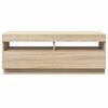 vidaXL TV-Schrank mit LED-Leuchten Sonoma-Eiche 100x35x40 cm