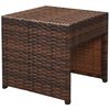 vidaXL 10-tlg. Garten-Lounge-Set mit Auflagen Poly Rattan Braun