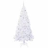 vidaXL K&uuml;nstlicher Weihnachtsbaum Wei&szlig; 210 cm PVC und Stahl