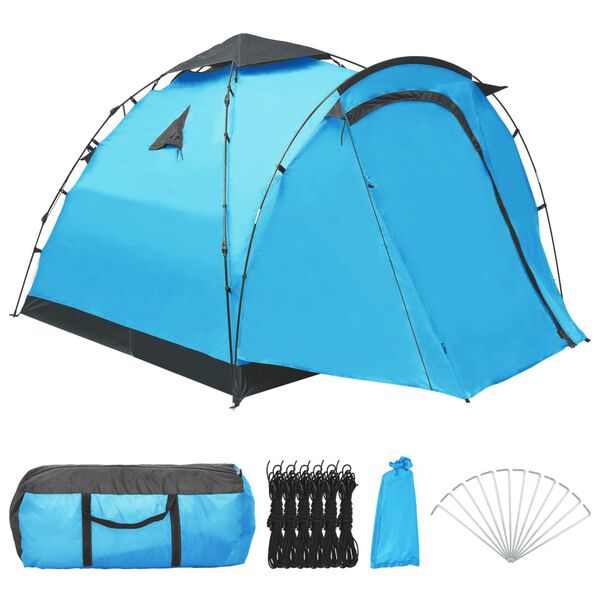 vidaXL Pop-Up Zelt 3 Personen Blau