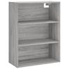 vidaXL Highboard Grau Sonoma 69,5x32,5x180 cm Holzwerkstoff