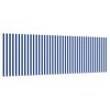 vidaXL Einziehbare Markise Gestreift Blau 350 x 200 cm Stoff