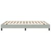 vidaXL Boxspringbett ohne Matratze Hellgrau 140x210 cm Samt