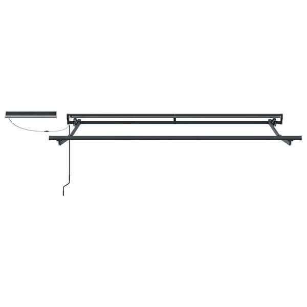 vidaXL Elektrische ausziehbare Markise Bordeauxrot 3 x 2 m