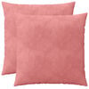 vidaXL Kissen mit Kissen HOUTEN 2 Stk. Rosa Samt
