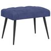 vidaXL Bank mit Knopfheftung Polizeiblau 60 x 40 x 45 cm Samt