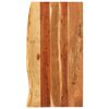 vidaXL Badezimmer-Waschtischplatte Massivholz Akazie 100x52x2,5 cm
