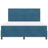 vidaXL Boxspringbett mit Matratze Dunkelblau 180 x 200 cm Stoff