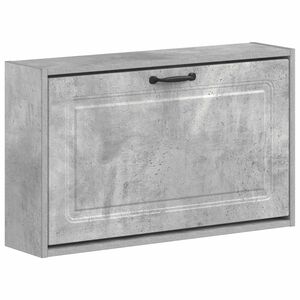 vidaXL Wandmontierter Schuhschrank UTRECHT 71 x 17 x 43 cm Betongrau