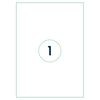 rillprint Selbstklebende Aufkleber Etiketten 210x297 mm 1000 Blatt Wei&szlig;