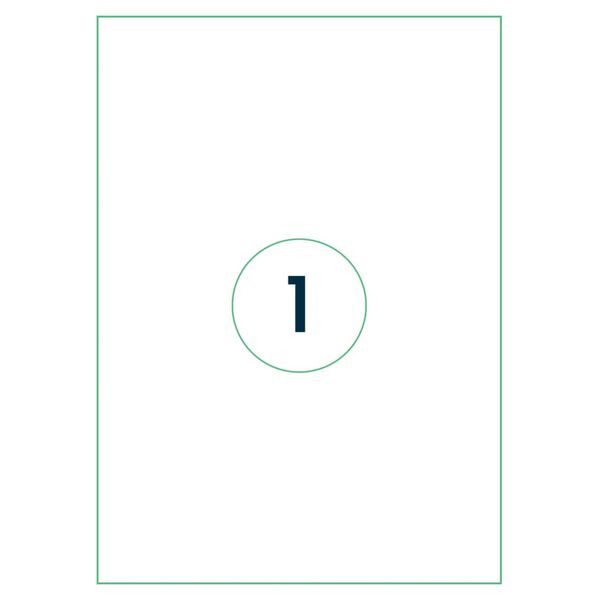 rillprint Selbstklebende Aufkleber Etiketten 210x297 mm 1000 Blatt Wei&szlig;
