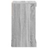 vidaXL Sideboard mit LED-Leuchten Grau Sonoma 41x37x67 cm