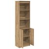 vidaXL Highboard Artisan-Eiche 50x35x180 cm Holzwerkstoff