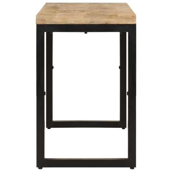 vidaXL Esstisch 110x50x76 cm Massivholz Mango