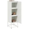 vidaXL Highboard Weiß 36x39x123 cm Stahl