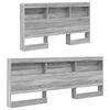 vidaXL B&uuml;cherregal-Bett Grau Sonoma 150 x 200 cm Holzwerkstoff
