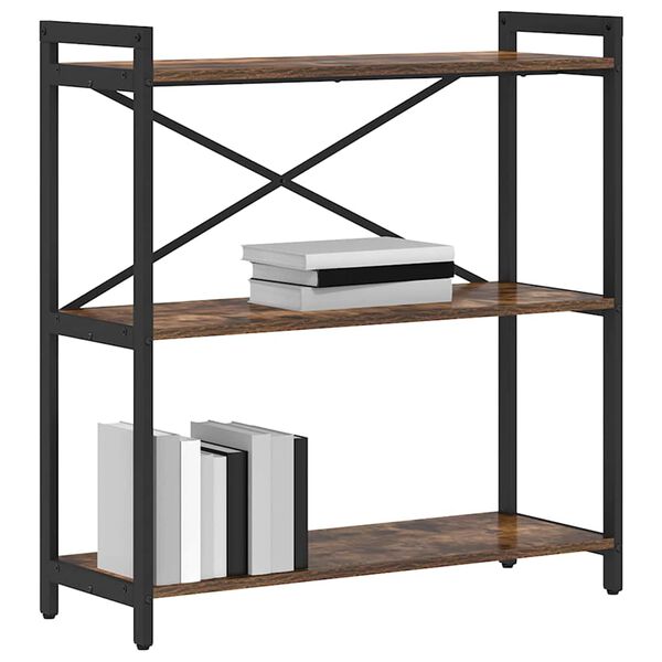 vidaXL B&uuml;cherregal Ger&auml;ucherte Eiche 80 x 30 x 85 cm Holzwerkstoff