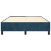 vidaXL Boxspringbettgestell Dunkelblau 140x200 cm Samt