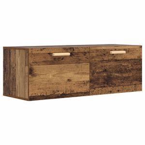 vidaXL Wandschrank Altholz 100 x 36,5 x 35 cm Holzwerkstoff