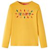 Kinder-Langarmshirt Dunkles Ocker 104