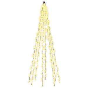 vidaXL Weihnachtsbaum-Beleuchtung mit 8 LEDs 1000 LEDs Warmes Wei&szlig;