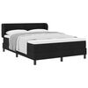 vidaXL Boxspringbett mit Matratze Schwarz 160 x 200 cm Stoff