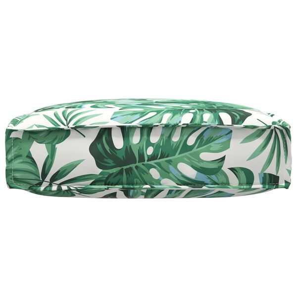 vidaXL Palettkissen f&uuml;r geeigneten Sitz Blattmuster 60 x 60 x 12 cm