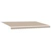 vidaXL Markise Beige 500 x 300 x 165 cm Polyester und Metall