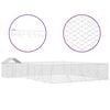 vidaXL Outdoor-Hundezwinger mit Dach Silbern 10x8x2,5 m Stahl Verzinkt