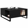 vidaXL Couchtisch Schwarz Eichen-Optik 80 x 80 x 36,5 cm Holzwerkstoff