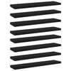 vidaXL B&uuml;cherregal-Bretter 8 Stk. Schwarz 40x10x1,5 cm Holzwerkstoff