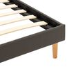 vidaXL Bettgestell mit LED Anthrazit Kunstleder 100 x 200 cm