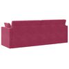 vidaXL Boden-Sofa-Bett 200cm Weinrot Samt