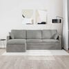 vidaXL Sofa Hellgrau Gesamtabmessungen: 228 x 134 x 80 cm (B x T x H)